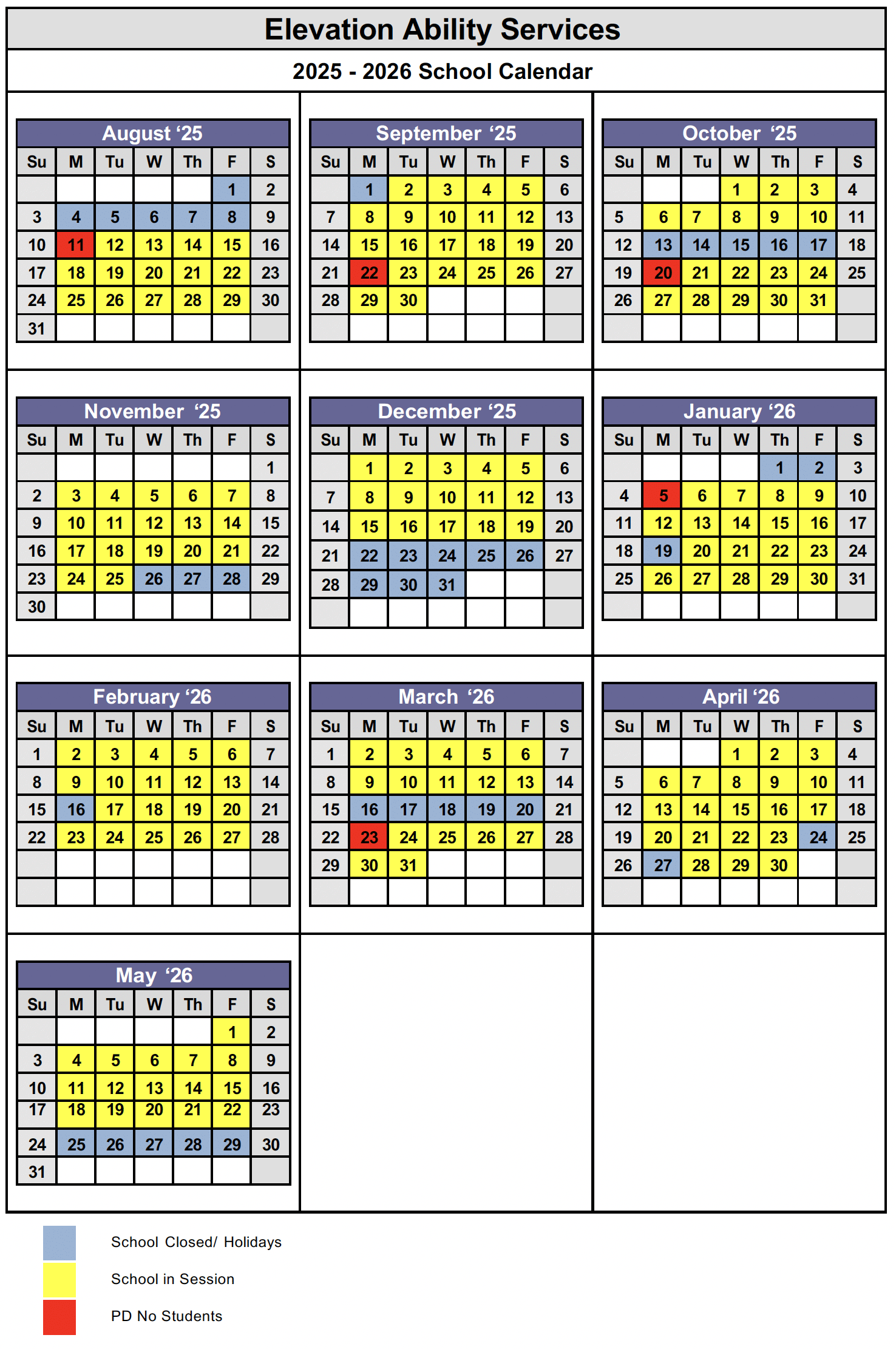 School Calendar